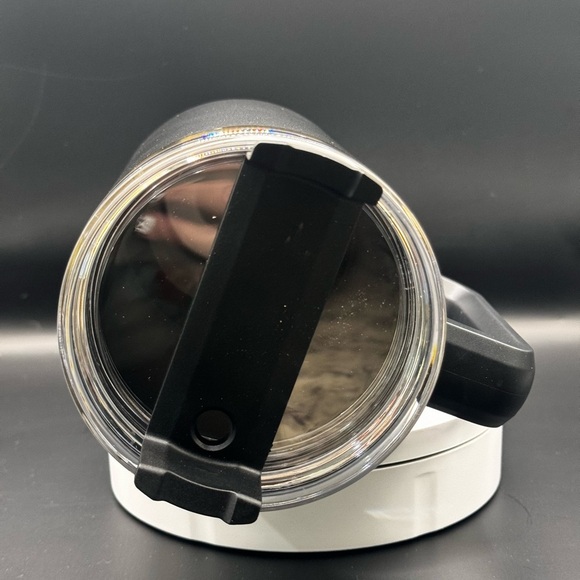 CUSTOM ENGRAVED/PERSONALIZED BLACK Travel Mug with Gold Under 40oz - Picture 3 of 9